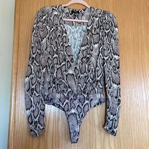 AFRM - snake skin bodysuit